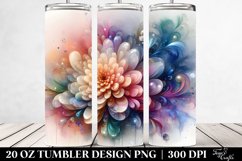 Abstract Vibrant Chrysanthemum | 20 oz Tumbler Product Image 2