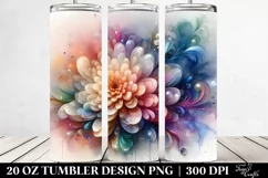 Abstract Vibrant Chrysanthemum | 20 oz Tumbler Product Image 2