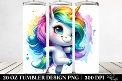 Funky Dancing Unicorn Clipart, High-Res 20 Oz Tumbler Product Image 2