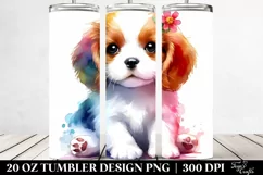Colorful Cute Dog Tumbler Product Image 2