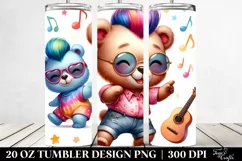 Cute Vibrant Baby Bear 20 Oz Tumbler Product Image 2