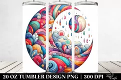 Colorful Whimsical Moon | 20 Oz Tumbler Product Image 2