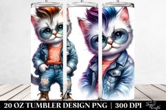 Expressive Baby Cat | 20 oz Tumbler Product Image 2