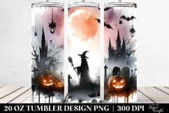 Halloween Warlock Scene | 20 oz Tumbler Product Image 2