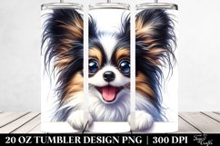 Crazy Looking Papillon | 20 Oz Tumbler Product Image 2