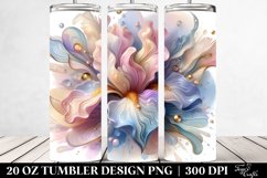 Floral Monkey, Transparent 20 Oz Tumbler Product Image 2
