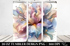 Floral Monkey, Transparent 20 Oz Tumbler Product Image 2