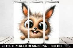 Colorful Crazy Rabbit Funny 20 Oz Tumbler Product Image 2