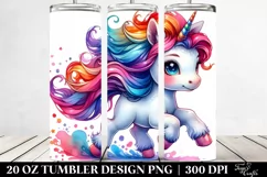 Cute Baby Unicorn | 20 oz Tumbler Product Image 2