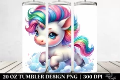 Cute Baby Unicorn | 20 oz Tumbler Product Image 2