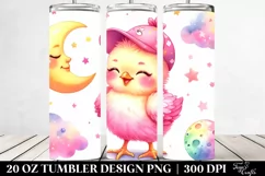 Smiling Baby Chicken Moon | 20 Oz Tumbler Product Image 2