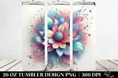 Abstract Vibrant Shiny Anemone Diamonds | 20 oz Tumbler Product Image 2