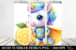 Baby Unicorn Posing as a Hero | 20 oz Tumbler Product Image 2