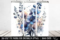 20 Oz Tumbler Sublimation | Material Shiny Delphinium Product Image 2