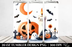 Funny Halloween Candle 20 Oz Tumbler Product Image 2