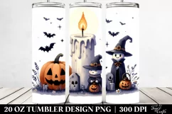 Funny Halloween Candle 20 Oz Tumbler Product Image 2