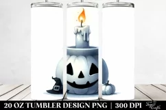 Funny Halloween Candle 20 Oz Tumbler Product Image 2