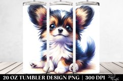 Playful Baby Papillon Halloween Clipart, Transparent 20 Oz Product Image 2