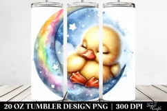 Colorful Baby Duck Moon 20 Oz Tumbler Product Image 2