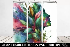 Vibrant Abstract Watercolor Frame. 20 oz Tumbler Design Product Image 2