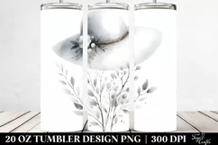 Simple Hat, Watercolor | 20 oz Tumbler Product Image 2