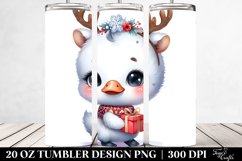Expressive Baby Swan with Christmas Lights, Transparent 20 Product Image 2