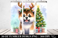 Expressive Baby Akita with Christmas Lights, Transparent 20 Product Image 2