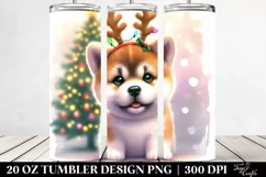 Expressive Baby Akita with Christmas Lights, Transparent 20 Product Image 2