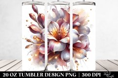 20 Oz Tumbler Sublimation | Abstract Shiny Freesia Product Image 2