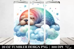 Colorful Baby Walrus Cloud | 20 Oz Tumbler Product Image 2