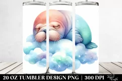 Colorful Baby Walrus Cloud | 20 Oz Tumbler Product Image 2