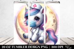 Baby Unicorn Nurse Mask | 20 Oz Tumbler Product Image 2