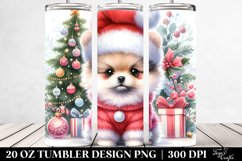 Adorable Baby Pomeranian for Winter, Transparent 20 Oz Product Image 2