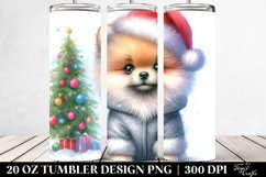 Adorable Baby Pomeranian for Winter, Transparent 20 Oz Product Image 2