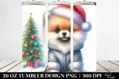 Adorable Baby Pomeranian for Winter, Transparent 20 Oz Product Image 2