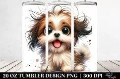Funny Shih Tzu Sitting | 20 Oz Tumbler Product Image 2
