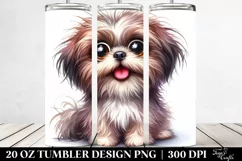 Funny Shih Tzu Sitting | 20 Oz Tumbler Product Image 2