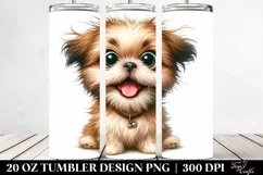 Funny Enthusiastic Shih Tzu | 20 Oz Tumbler Product Image 2