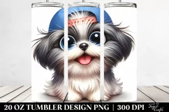 Funny Enthusiastic Shih Tzu | 20 Oz Tumbler Product Image 2