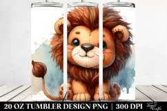 Cute Baby Plush Lion 20 Oz Tumbler Product Image 2