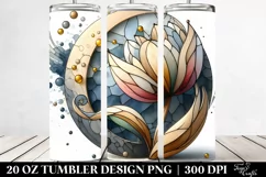 Wooden Stained Tulip Abstract | 20 Oz Tumbler Product Image 2