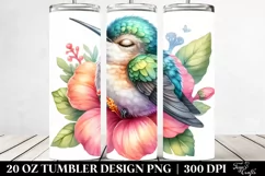 Colorful Sleeping Hummingbird | 20 Oz Tumbler Product Image 2