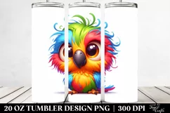 Colorful Crazy Parrot | 20 Oz Tumbler Product Image 2