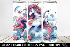 Colorful Unicorn Dancing | 20 oz Tumbler Product Image 2