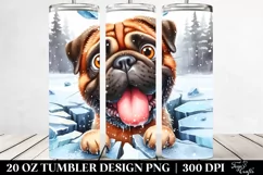 Crazy Bullmastiff | 20 Oz Tumbler Product Image 2