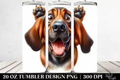 Crazy Funny Bloodhound | 20 Oz Tumbler Product Image 2