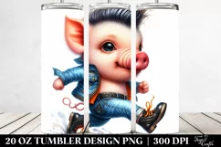 y Poppy, Transparent 20 Oz Tumbler Product Image 2