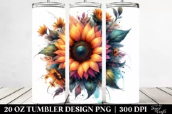 Colorful Sunflower Petals 20 Oz Tumbler Product Image 2