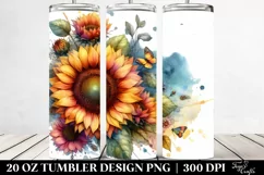 Colorful Sunflower Petals 20 Oz Tumbler Product Image 2