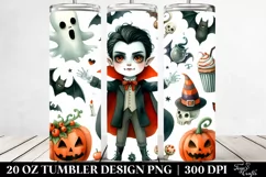 Funny Vampire Halloween Clipart 20 Oz Tumbler Product Image 2